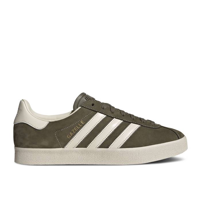 アディダス Adidas 【 Gazelle 85 \u0027Olive Strata\u0027 Men Olive Strata/Chalk White/Wonder White 】 ガゼル メンズ olive オリーブ 白いこと 白いこと