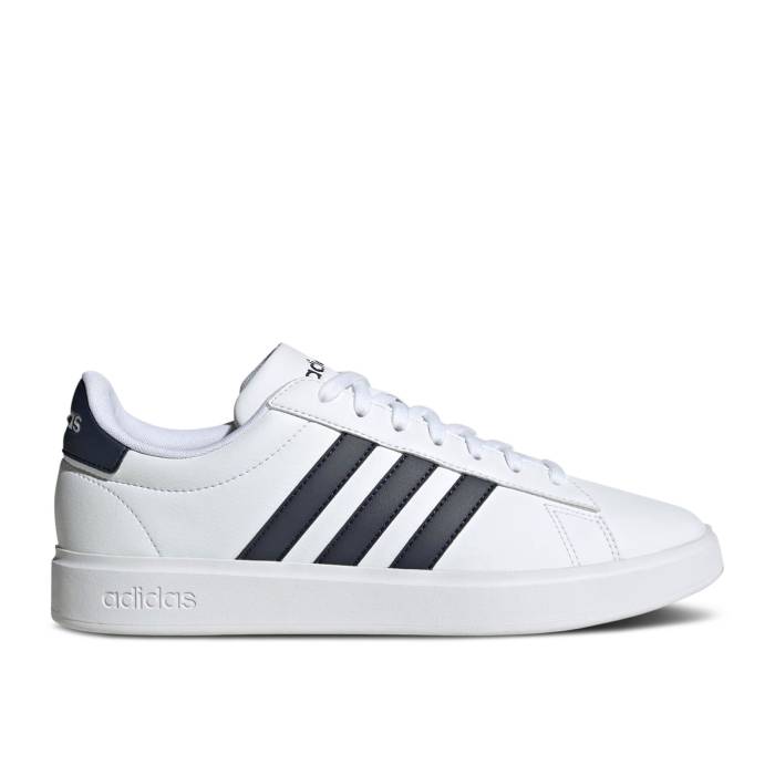 アディダス Adidas 【 Grand Court 2.0 White Legend Ink Men Cloud White/Core Black/Cloud White 】 グランド コート Legend レジェンド メンズ 白色 ホワイト コア 黒色 ブラック