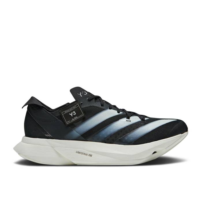 アディダス Adidas 【 Y-3 Adizero Adios Pro 3 \u0027Black Off White\u0027 Men Black/Black/Off White 】 アディゼロ アディオス 労働者階級 メンズ 黒いこと 黒いこと 白いこと 白いこと