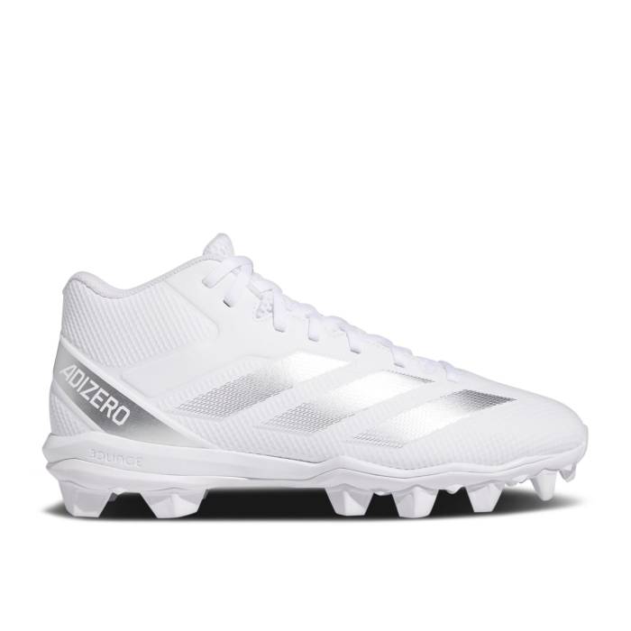 アディダス Adidas 【 Adizero Impact.2 Molded 'White Silver Metallic' Men Cloud White/Silver Metallic/Cloud White 】 アディゼロ Silver 銀色・シルバー メンズ 白色 ホワイト Silver 銀色・シルバー