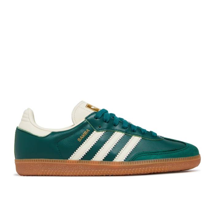 アディダス Adidas 【 Wmns Samba Og \u0027Collegiate Green Gum\u0027 Women Collegiate Green/Cream White/Gold Metallic 】 サンバ green 緑・緑であること レディース green 緑・緑であること 皮膚軟化剤 白いこと 白いこと ゴールド