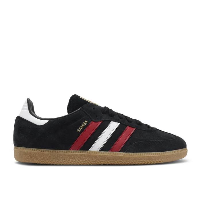アディダス Adidas 【 Samba Og 'Black White Scarlet' Men Core Black/Better Scarlet/Gum 3 】 サンバ 白色 ホワイト メンズ コア 黒色 ブラック