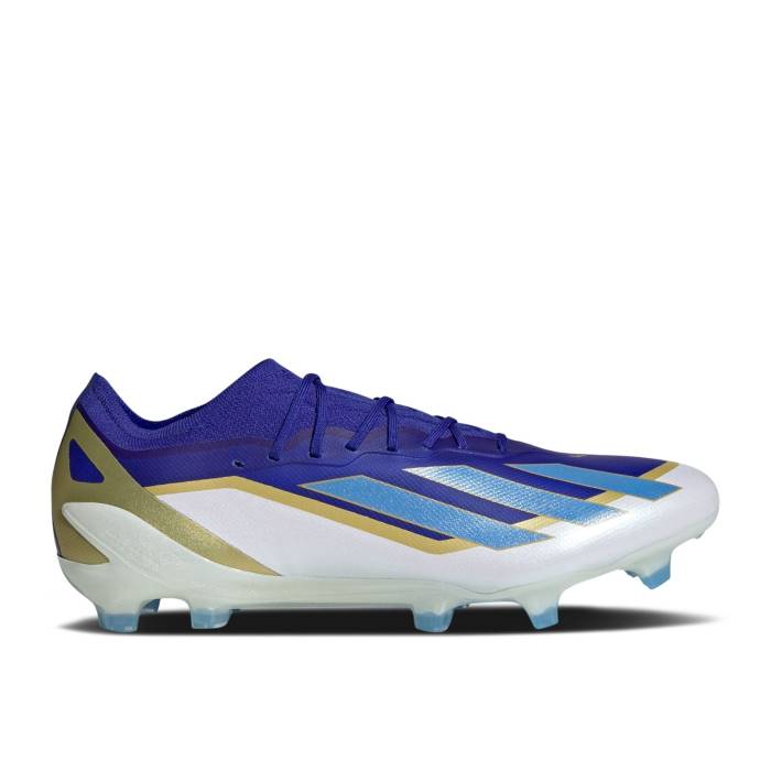 アディダス Adidas 【 X Crazyfast Messi Elite Fg \u0027Spark Gen10S\u0027 Men Lucid Blue/Blue Burst/Cloud White 】 エリート メンズ 青み 青色 張りさける 白いこと 白いこと