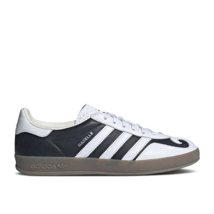 アディダス Adidas 【 Gazelle Indoor \u0027Gatsin Pack - Black White\u0027 Men Cloud White/Off White/Matte Silver 】 ガゼル 黒いこと 黒いこと メンズ 白いこと 白いこと Silver しろがね色・しろがね色 スニーカー-靴-メンズ靴