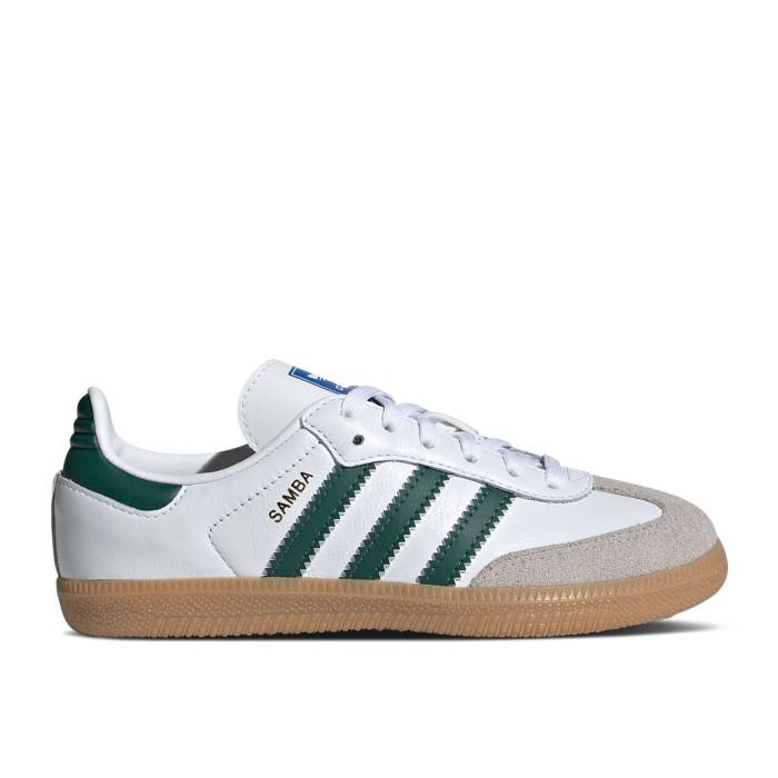 アディダス Adidas 【 Samba Og J 'White Collegiate Green Gum' Youth Cloud White/Collegiate Green/Gum 】 サンバ green 緑・グリーン ジュニア キッズ 白色 ホワイト green 緑・グリーン|スニケス