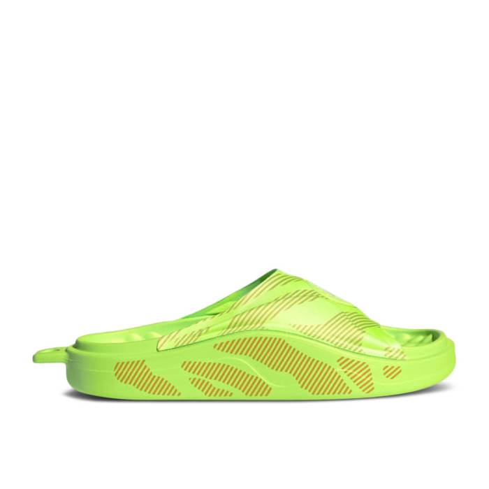 アディダス Adidas 【 Stella Mccartney X Wmns Slide \u0027Signal Green\u0027 Women Signal Green/Signal Green/Hazy Orange 】 Slide サンダル レディース green 緑・緑であること orange 橙・オレンジ色