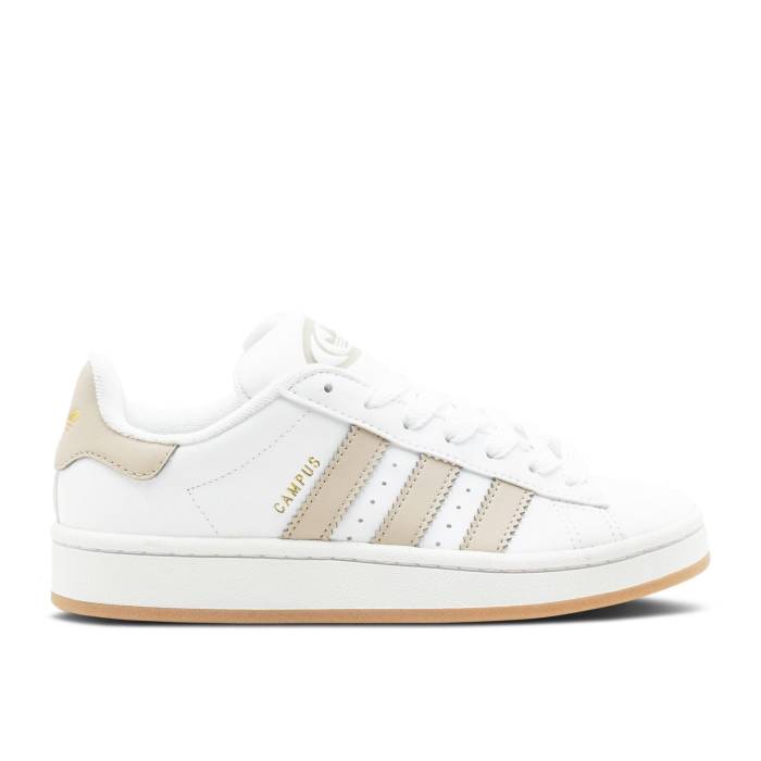 アディダス Adidas 【 Campus 00S J 'White Wonder Beige' Youth Footwear White/Wonder Beige/Gum 3 】 キャンパス ジュニア キッズ 白色 ホワイト ベージュ|スニケス