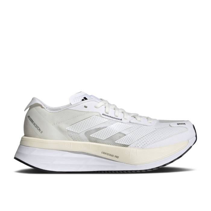 アディダス Adidas 【 Wmns Adizero Boston 11 \u0027Non Dyed\u0027 Women Non Dyed/Cloud White/Core Black 】 アディゼロ 豆の町 レディース 白いこと 白いこと 中核グループ 黒いこと 黒いこと