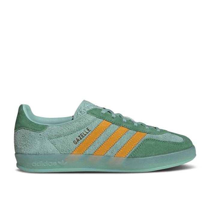 アディダス Adidas 【 Wmns Gazelle Indoor \u0027Hazy Green Crew Yellow\u0027 Women Hazy Green/Preloved Green/Crew Yellow 】 ガゼル green 緑・緑であること 労働者の一団 レディース green 緑・緑であること 労働者の一団 yellow 黄味がかった・黄色