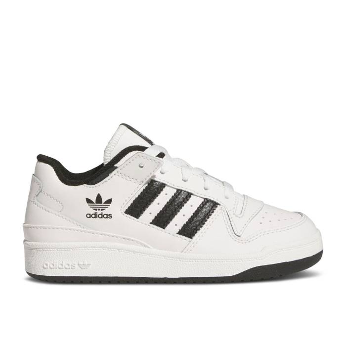 アディダス Adidas 【 Forum Low Cl C 'White Black' Youth Core White/Core Black/Core White 】 フォーラム ジュニア キッズ コア 白色 ホワイト 黒色 ブラック|スニケス