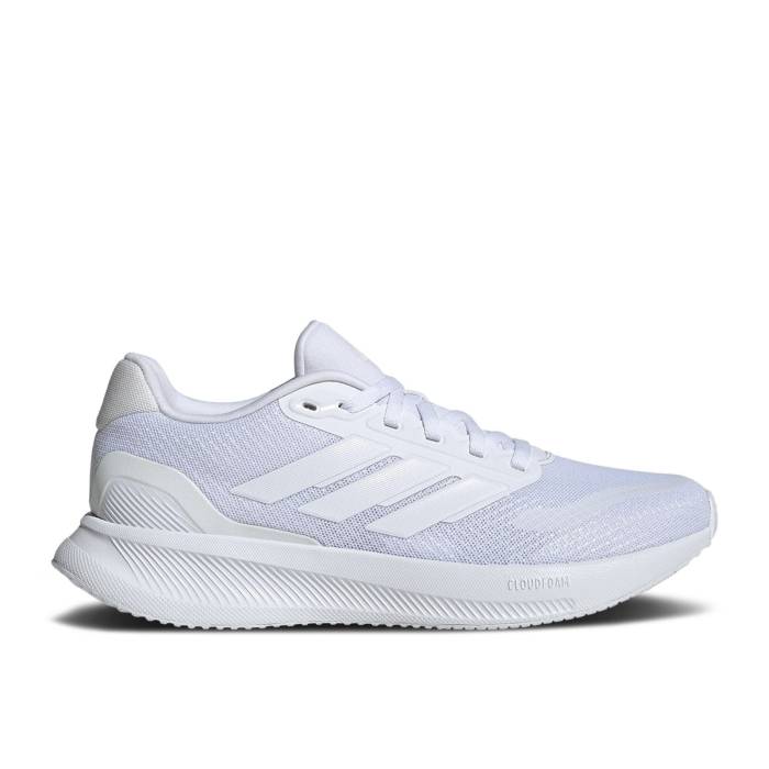 アディダス Adidas 【 Wmns Runfalcon 5 \u0027Triple White\u0027 Women Cloud White/Cloud White/Cloud White 】 レディース 白いこと 白いこと