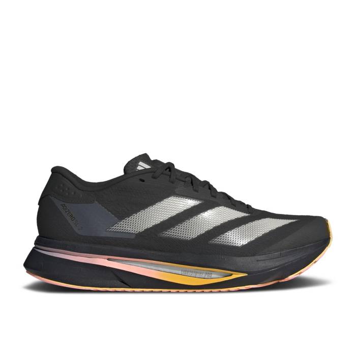 アディダス Adidas 【 Wmns Adizero Sl2 \u00272024 Athlete Pack\u0027 Women Core Black/Zero Metallic/Spark 】 アディゼロ レディース 中核グループ 黒いこと 黒いこと 絶無