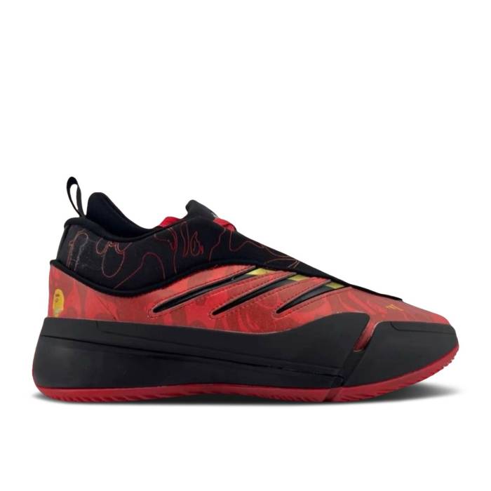 アディダス Adidas 【 Bape X Dame 9 \u0027Black Green\u0027 Men Core Black/Core Black/Core Black 】 メンズ 中核グループ 黒いこと 黒いこと