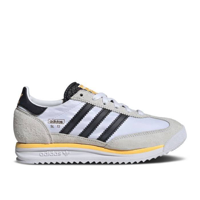 アディダス Adidas 【 Sl72 Rs J 'White Black Spark' Youth Cloud White/Core Black/Spark 】 黒色 ブラック ジュニア キッズ 白色 ホワイト コア 黒色 ブラック|スニケス