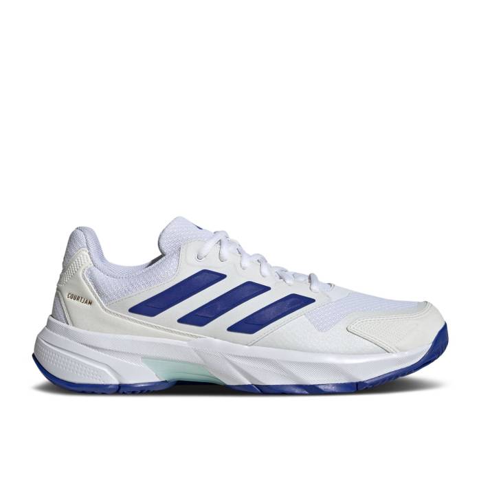 アディダス Adidas 【 Courtjam Control 3 'White Lucid Blue' Men Cloud White/Lucid Blue/Semi Flash Aqua 】 メンズ 白色 ホワイト 青色 ブルー アクア|スニケス