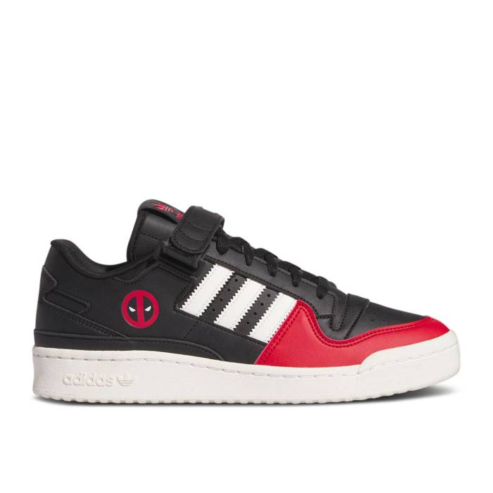 アディダス Adidas 【 Marvel X Forum 84 Low \u0027Deadpool\u0027 Men Core Black/Off White/Team Power Red 】 討論会 メンズ 中核グループ 黒いこと 黒いこと 白いこと 白いこと Team 野球クラブ Power 力強さ Red 赤・赤いこと