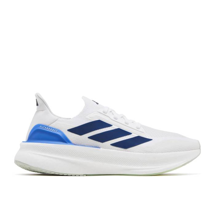 アディダス Adidas 【 Ultraboost 5X \u0027White Dark Blue\u0027 Men Cloud White/Dark Blue/Putty Grey 】 メンズ 白いこと 白いこと 青碧 青色 薄墨色 薄墨色 靴-スニーカー-メンズ靴