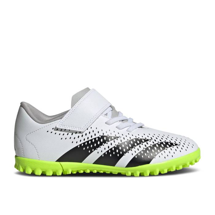 アディダス Adidas 【 Predator Accuracy.4 Hook & Loop Tf 'Crazyrush Pack' Men Cloud White/Core Black/Lucid Lemon 】 プレデター メンズ 白色 ホワイト コア 黒色 ブラック