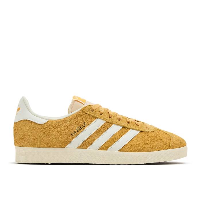アディダス Adidas 【 Gazelle \u0027Preloved Yellow\u0027 Men Preloved Yellow/Off White/Cream White 】 ガゼル メンズ yellow 黄味がかった・黄色 白いこと 白いこと 皮膚軟化剤