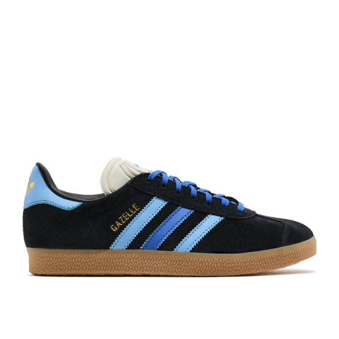 アディダス Adidas 【 Wmns Gazelle \u0027Black Light Blue\u0027 Women Core Black/Blue/Light Blue 】 ガゼル レディース 中核グループ 黒いこと 黒いこと 青碧 青碧