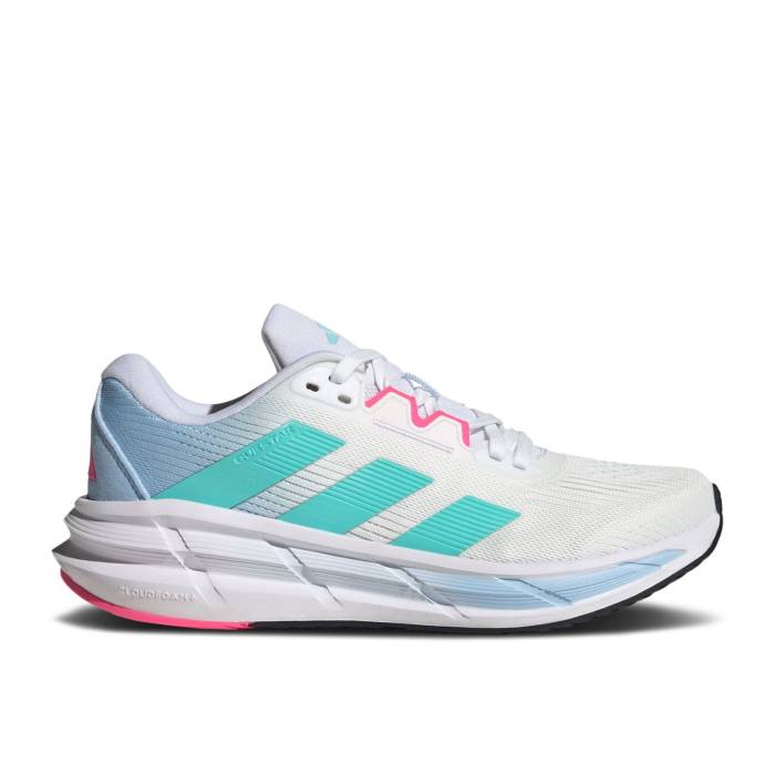 アディダス Adidas 【 Wmns Questar 3 'White Flash Aqua Lucid Pink' Women Cloud White/Flash Aqua/Lucid Pink 】 アクア レディース 白色 ホワイト アクア pink ピンク