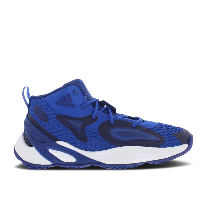 アディダス Adidas 【 Exhibit A Mid 'Royal Blue' Men Royal Blue/Silver Metallic/Victory Blue 】 ミッド メンズ 青色 ブルー Silver 銀色・シルバー Victory ビクトリー｜スニケス