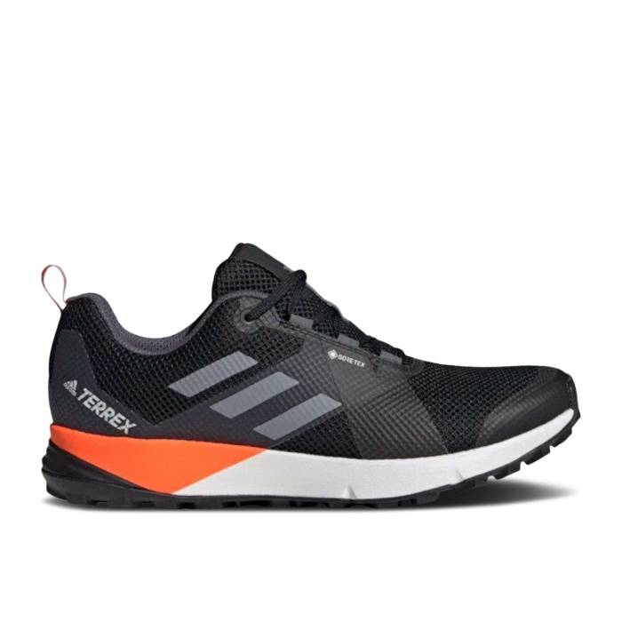 アディダス Adidas 【 Terrex Two Gore-Tex \u0027Black Grey Solar Orange\u0027 Men Black/Grey/Solar Orange 】 ゴアテックス 薄墨色 薄墨色 メンズ 黒いこと 黒いこと 薄墨色 薄墨色 orange 橙・オレンジ色 メンズ靴-靴-スニーカー