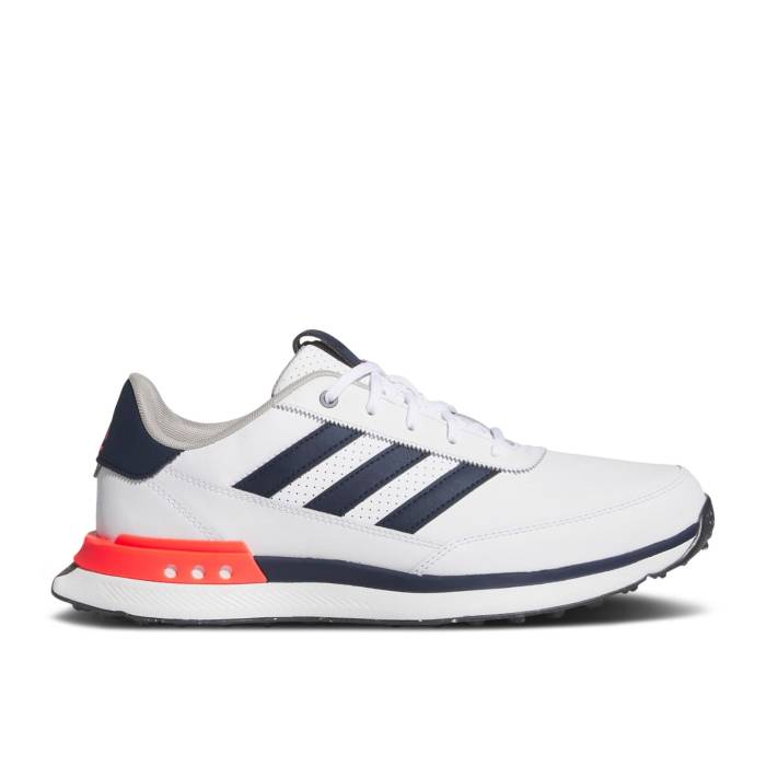 アディダス Adidas 【 S2G Spikeless 24 Golf \u0027White Navy Lucid Red\u0027 Men Cloud White/Collegiate Navy/Lucid Red 】 golf ゴルフ 紺色 米国海軍 メンズ 白いこと 白いこと 紺色 米国海軍 Red 赤・赤いこと