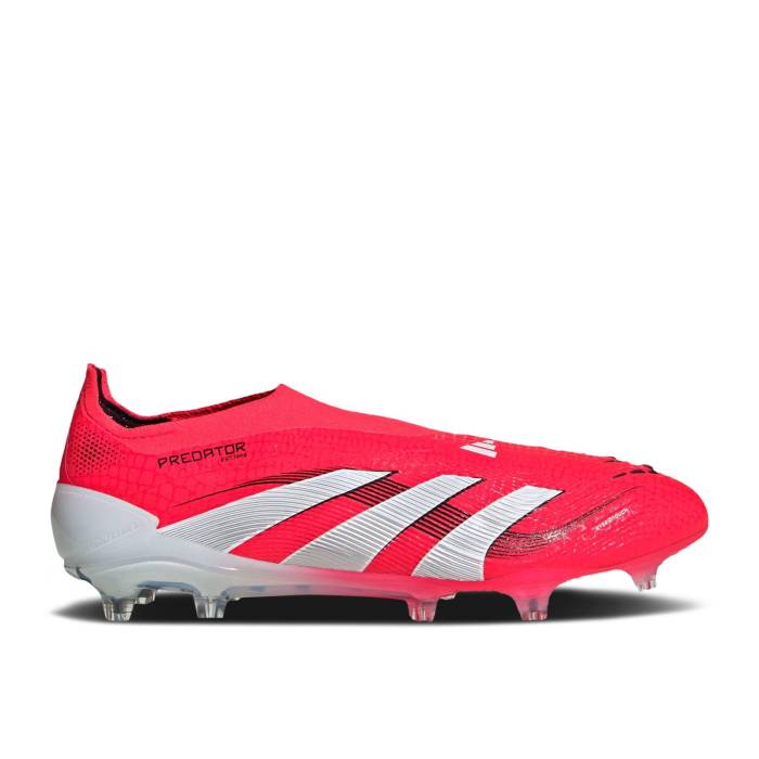 アディダス Adidas 【 Predator Elite Laceless Fg 'Pure Victory