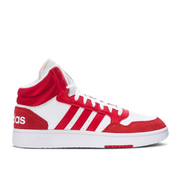 アディダス Adidas 【 Hoops 3.0 Mid 'Red White' Men Red/White 】 ミッド メンズ Red 赤・レッド 白色 ホワイト
