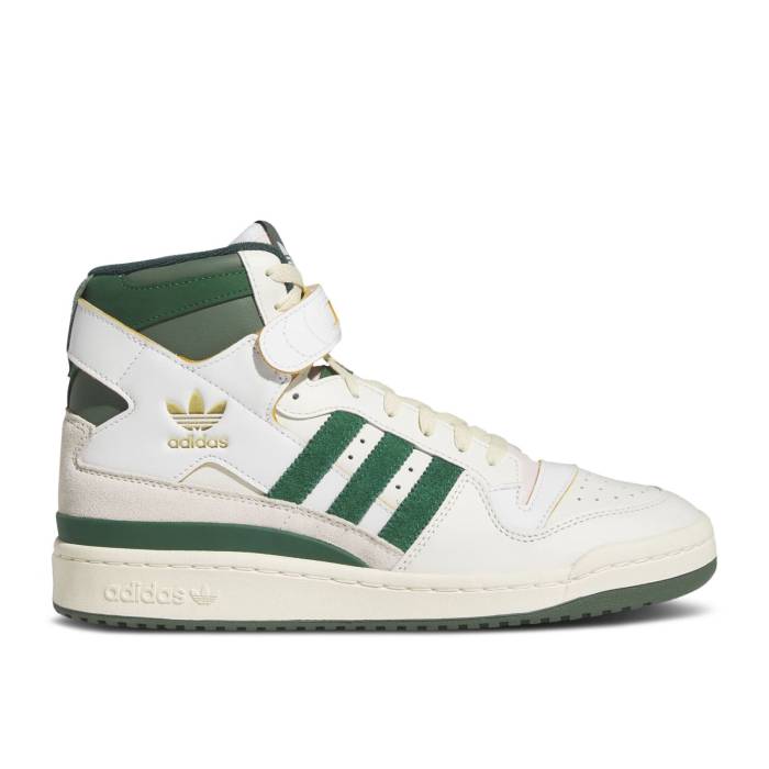 アディダス Adidas 【 Forum 84 High \u0027Off White Team Dark Green\u0027 Men Collegiate Green/Cream White/Bold Gold 】 討論会 御機嫌 白いこと 白いこと Team 野球クラブ メンズ green 緑・緑であること 皮膚軟化剤 白いこと 白いこと ゴールド