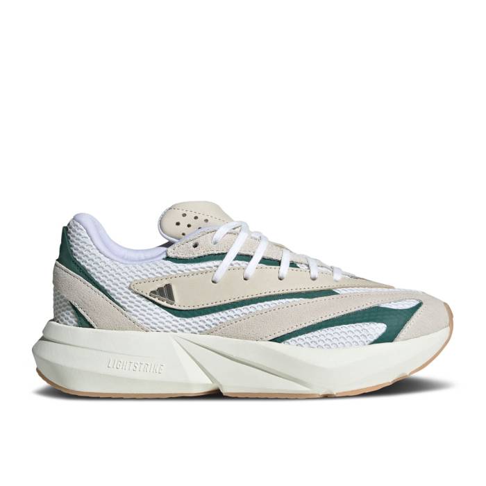 アディダス Adidas 【 Wmns Lightstride \u0027Off White Collegiate Green\u0027 Women Off White/Silver Metallic/Collegiate Green 】 白いこと 白いこと レディース 白いこと 白いこと Silver しろがね色・しろがね色 green 緑・緑であること