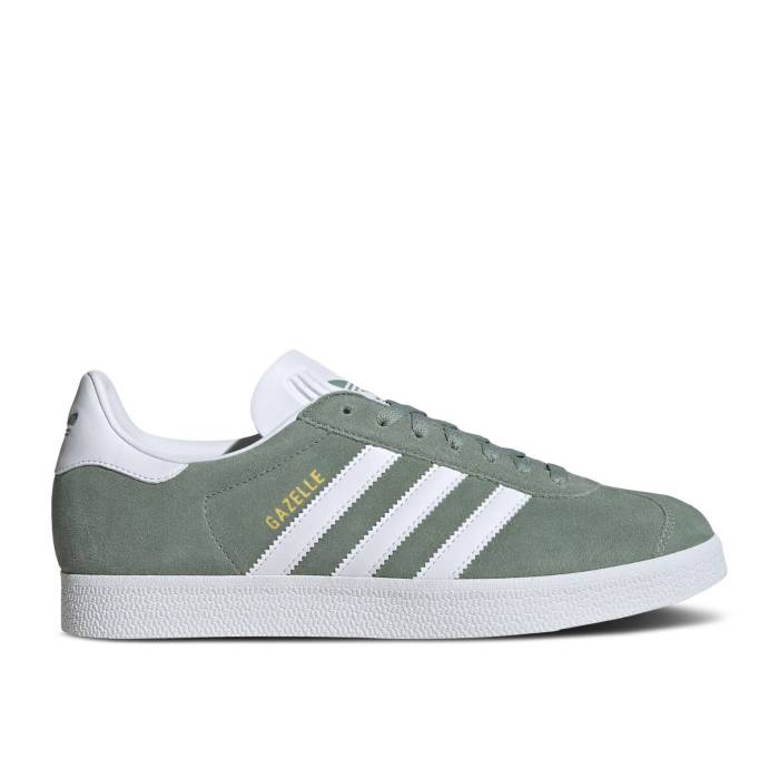 アディダス Adidas 【 Gazelle \u0027Silver Green\u0027 Men Silver Green/Cloud White/Gold Metallic 】 ガゼル メンズ Silver しろがね色・しろがね色 green 緑・緑であること 白いこと 白いこと ゴールド