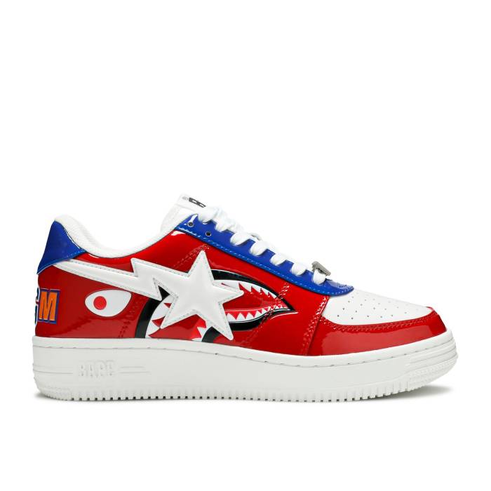 ベイプ Bape 【 Sta Low M2 'Red Shark Face' Men Red/White/Blue 】 シャーク メンズ Red 赤・レッド 白色 ホワイト 青色 ブルー