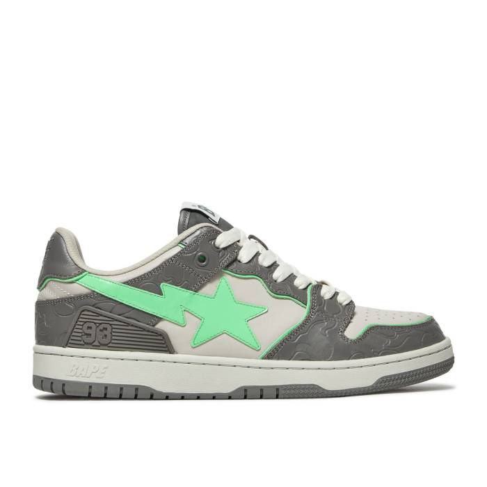 ベイプ Bape 【 Sk8 Sta \u0027Grey Green\u0027 Men Grey/Green 】 メンズ 薄墨色 薄墨色 green 緑・緑であること