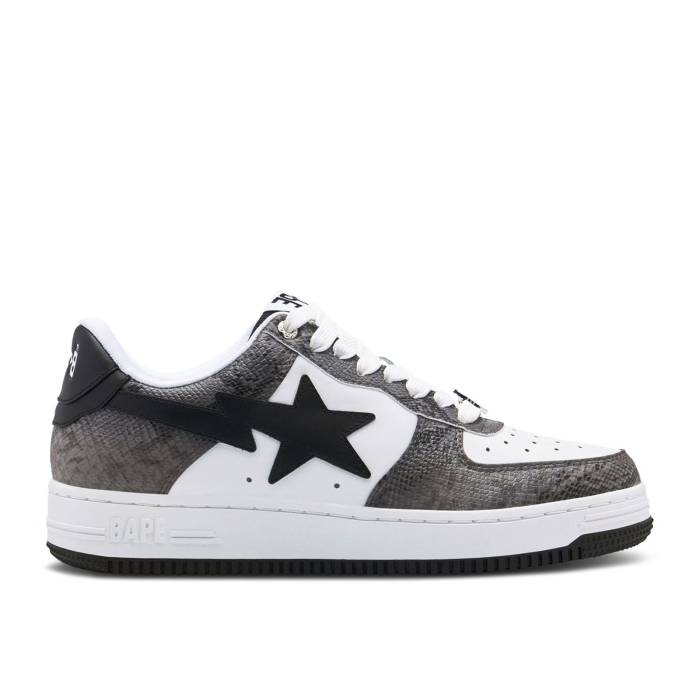 ベイプ Bape 【 Wmns Sta \u0027Black Snakeskin\u0027 Women Black 】 レディース 黒いこと 黒いこと