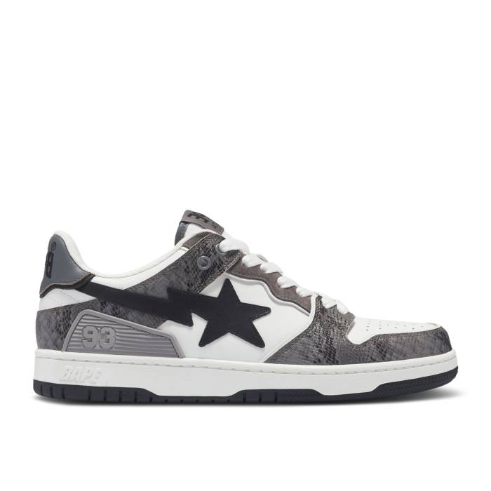 ベイプ Bape 【 Sk8 Sta #1 'Black Snakeskin' Men Black 】 メンズ 黒色 ブラック|スニケス