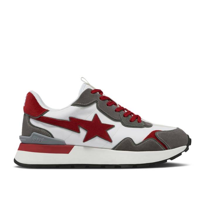 ベイプ Bape 【 Roadsta Express #2 \u0027Red Grey\u0027 Men Red/Grey 】 Express 急行列車 メンズ Red 赤・赤いこと 薄墨色 薄墨色