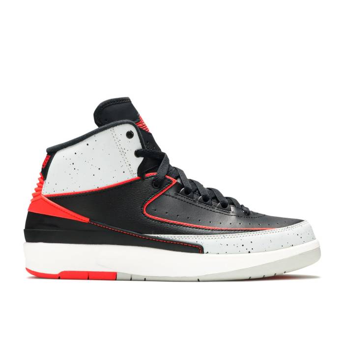 ナイキ エアジョーダン Air Jordan 【 Jordan 2 Retro Bg \u0027Infrared 23\u0027 Youth Black/Infrared 23-Pure Platinum-White 】 レトロ 御坊っちゃん キッズ 黒いこと 黒いこと キッズ・ベビー・マタニティ-スニーカー-靴
