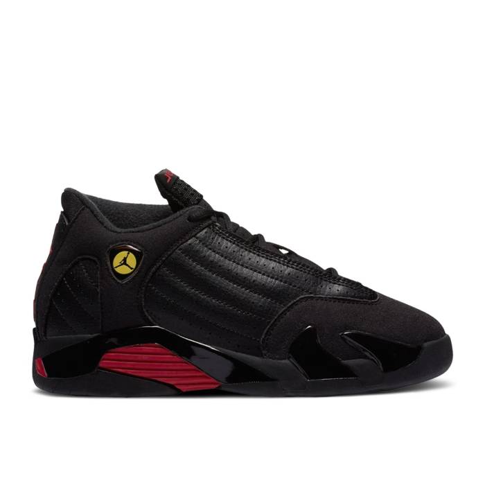 ナイキ　エアジョーダン Air Jordan 【 Jordan 14 Retro Ps 'Last Shot' Youth Black/Varsity Red/Black 】 レトロ ジュニア キッズ 黒色 ブラック Red 赤・レッド｜スニケス