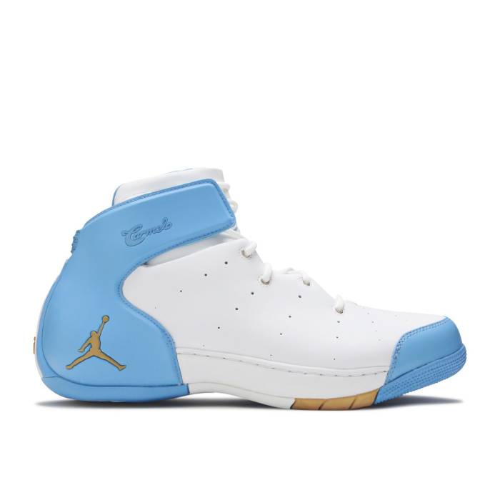 ナイキ エアジョーダン Air Jordan 【 Jordan Carmelo 1.5 Men White/Metallic Gold/University Blue 】 メンズ 白いこと 白いこと ゴールド 青み 青色