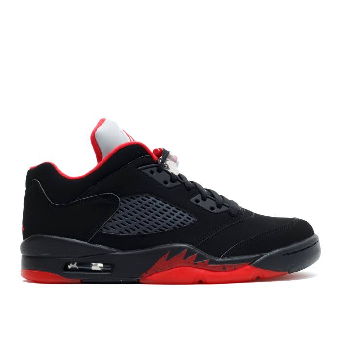 ナイキ　エアジョーダン Air Jordan 【 Jordan 5 Retro Low 'Alternate 90' Men Black/Gym Red-Metallic Hematite 】 レトロ メンズ 黒色 ブラック｜スニケス