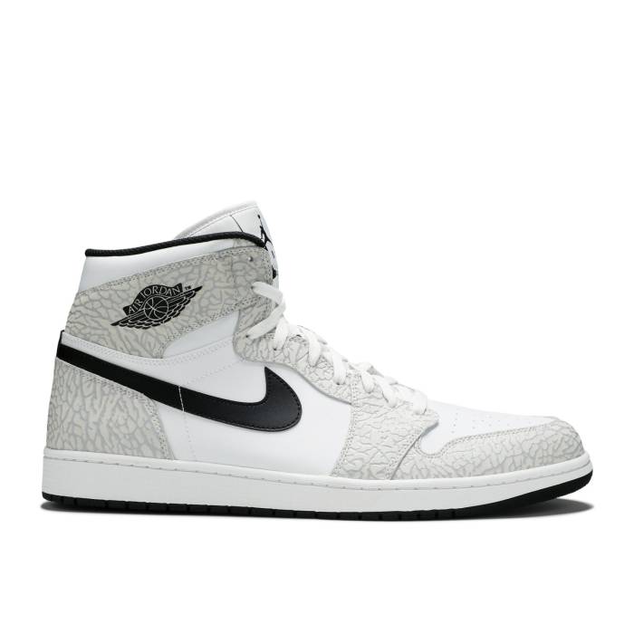ナイキ エアジョーダン Air Jordan 【 Jordan 1 Retro High \u0027White Elephant\u0027 Men White/Cement Grey/Black 】 レトロ ご機嫌 メンズ 白いこと 白いこと 薄墨色・シメント 薄墨色 薄墨色 黒いこと 黒いこと