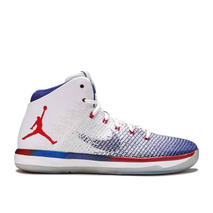 ナイキ エアジョーダン Air Jordan 【 Jordan 31 \u0027Olympic\u0027 Men White/University Red-Deep Royal Blue 】 メンズ 白いこと 白いこと 青碧 青碧