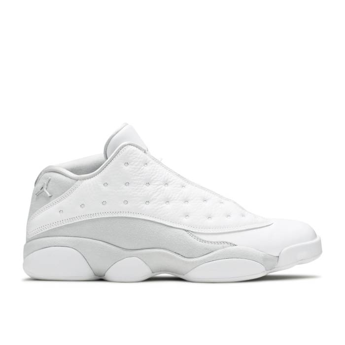 ナイキ エアジョーダン Air Jordan 【 Jordan 13 Retro Low \u0027Pure Money\u0027 Men White/Metallic Silver/Pure Platinum 】 13 サー１０代 レトロ メンズ 白いこと 白いこと Silver しろがね色・しろがね色 純一無雑 Platinum プラチナム