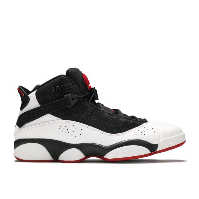 ナイキ エアジョーダン Air Jordan 【 Jordan 6 Rings \u0027Black White Gym Red\u0027 Men Black/White-Gym Red-Black 】 輪っか 白いこと 白いこと メンズ 黒いこと 黒いこと