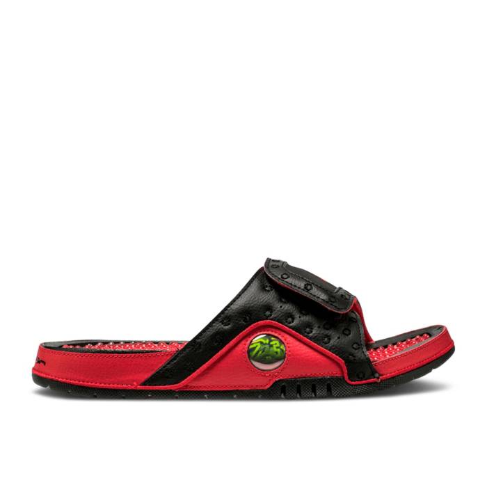 ナイキ エアジョーダン Air Jordan 【 Jordan Hydro 13 Slide \u0027Bred\u0027 2017 Men Black/Red 】 Hydro ハイドロ 13 サー青二才 Slide サンダル メンズ 黒いこと 黒いこと Red 赤・赤いこと