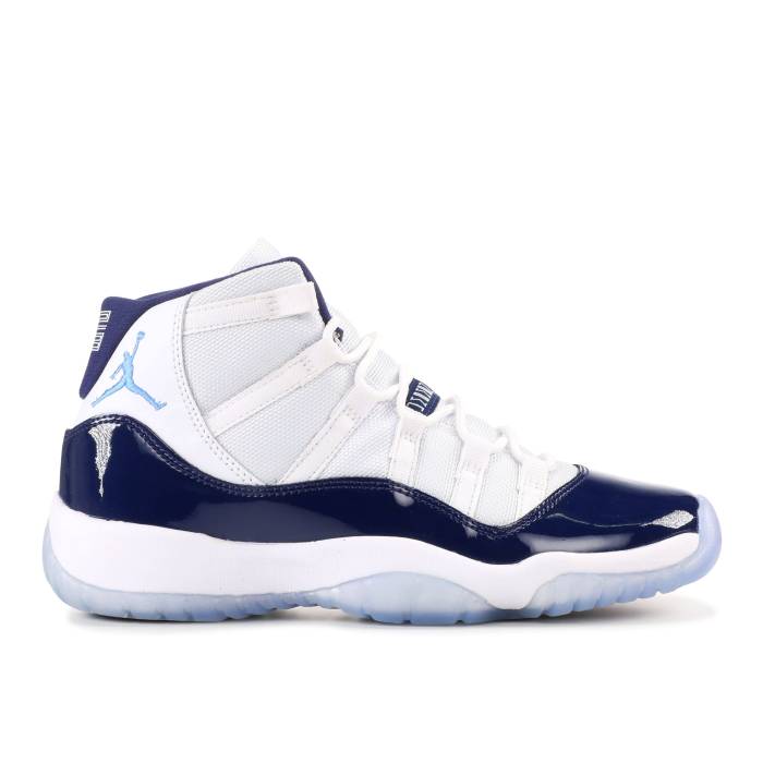 ナイキ エアジョーダン Air Jordan 【 Jordan 11 Retro Gs 'Win Like '82' Youth White/Midnight Navy-University Blue 】 レトロ ジュニア キッズ 白色 ホワイト 青色 ブルー|スニケス