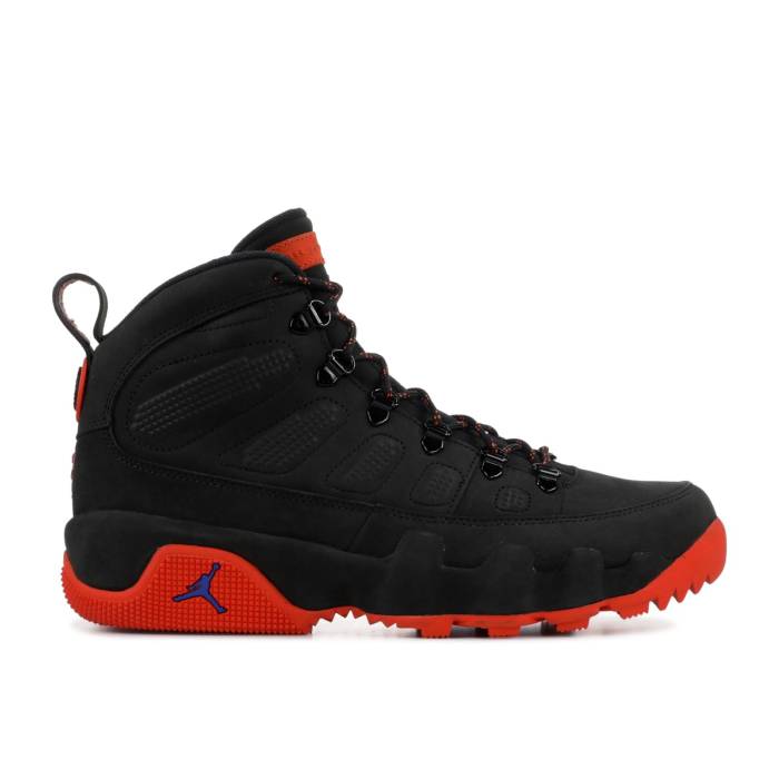 ナイキ エアジョーダン Air Jordan 【 Jordan 9 Retro Boot \u0027University Of Florida\u0027 Pe Men Black/University Orange-Game Royal 】 レトロ ブーツ メンズ 黒いこと 黒いこと