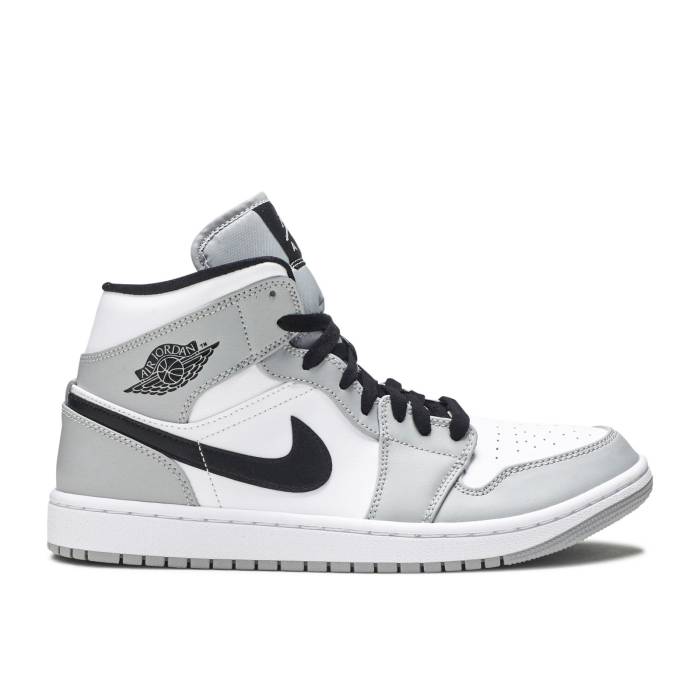 ナイキ エアジョーダン Air Jordan 【 Jordan 1 Mid moke Grey Men Light Smoke Grey/Black/White 】 ミッド メンズ 灰色 グレー 黒色 ブラック 白色 ホワイト
